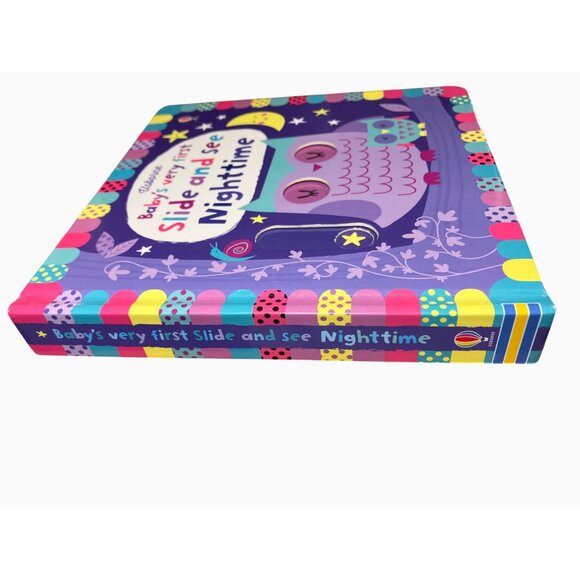 Usborne Babys Very First Slide And See Nighttime Board Book - Picture 16 of 16